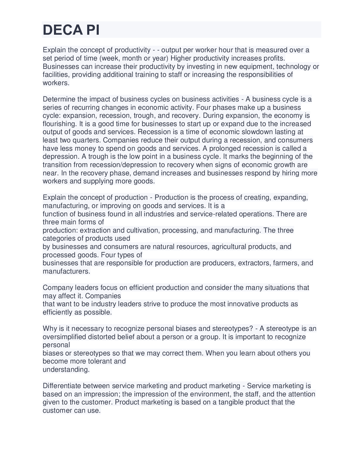 Preview image of DECA PI document